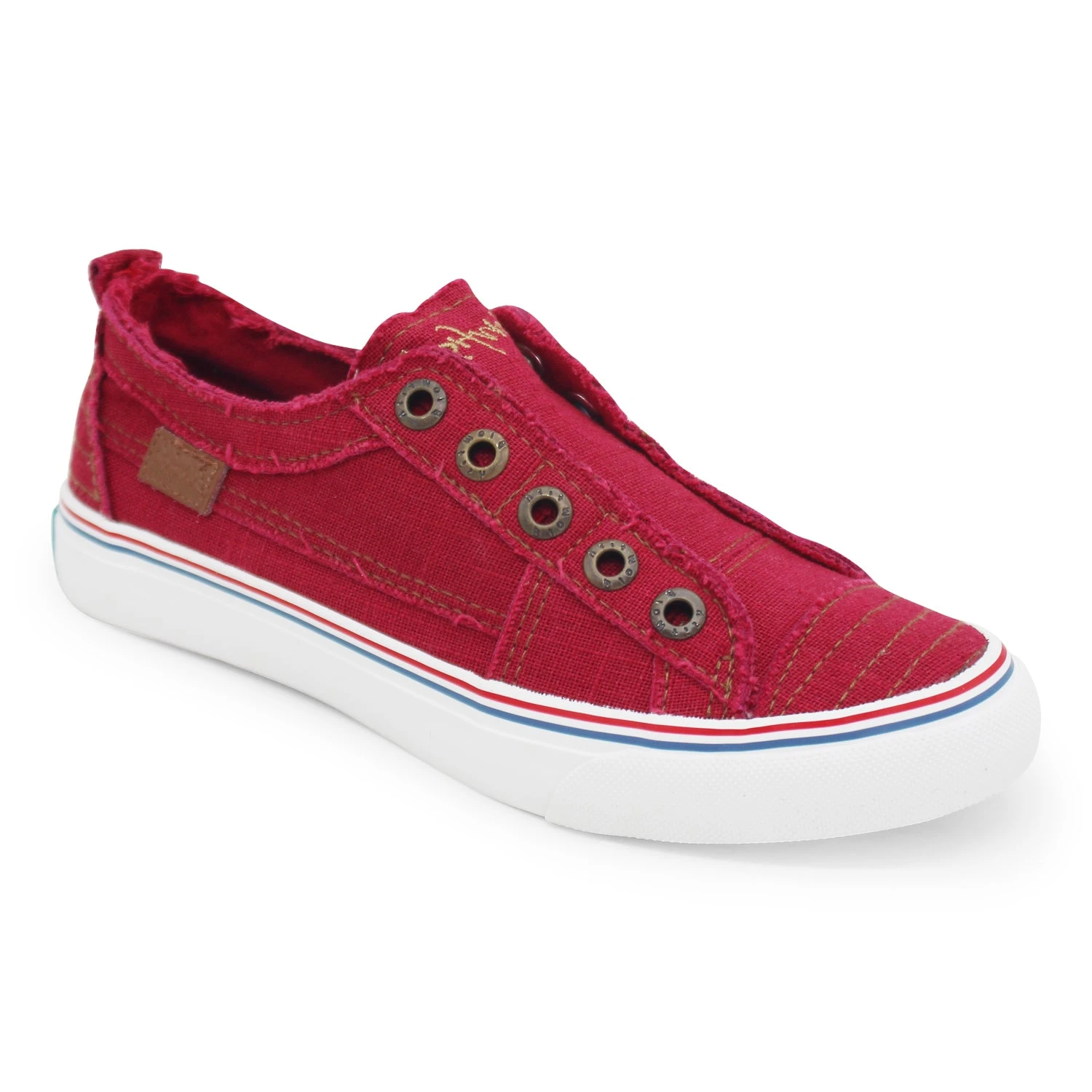 'Blowfish Malibu' Women's Play Slip On - Jester Red Hipster Smoked Twill 'Blowfish Malibu' Women's Play Slip On - Jester Red Hipster Smoked Twill -Blowfish Malibu Shop ZS