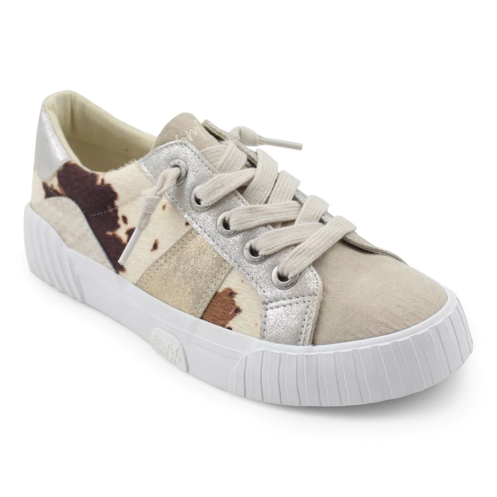 'Blowfish Malibu' Women's Wave Sneaker - Cream Spots Faux Pony Hair / Ice Microsuede / Cream / Gold / Silver 'Blowfish Malibu' Women's Wave Sneaker - Cream Spots Faux Pony Hair / Ice Microsuede / Cream / Gold / Silver -Blowfish Malibu Shop ZS